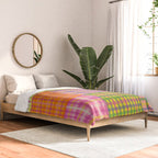 Colorful Eclectic Gingham Patchwork Pattern Comforter Gallery Image 2