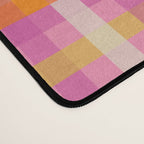 Colorful Eclectic Gingham Patchwork Pattern Desk Mat Gallery Image 4
