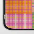 Colorful Eclectic Gingham Patchwork Pattern Laptop Sleeve Gallery Image 3