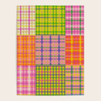 Colorful Eclectic Gingham Patchwork Pattern Poster Gallery Image 4