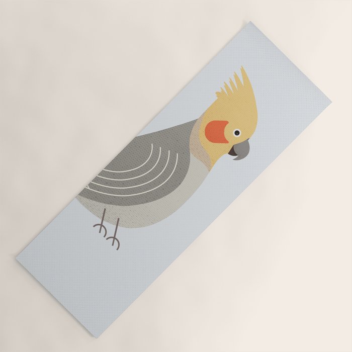 Whimsy Cockatiel Yoga Mat Gallery Image 1