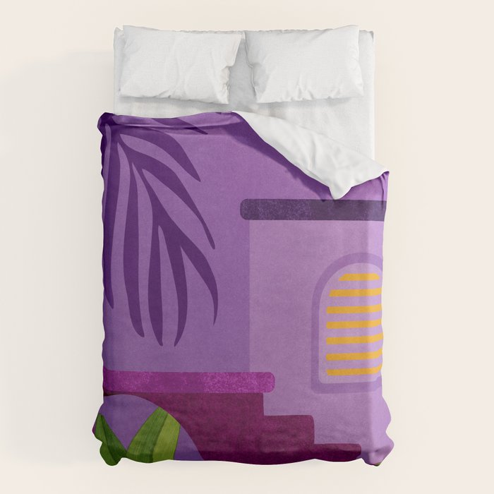 Purple Moonlight Villa  Duvet Cover Gallery Image 6