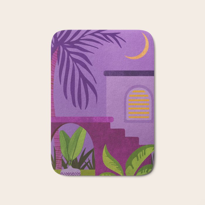 Purple Moonlight Villa  Bath Mat Gallery Image 1