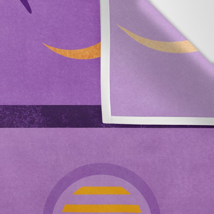 Purple Moonlight Villa  Wall Tapestry Gallery Image 3