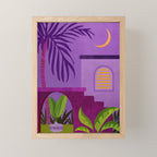 Purple Moonlight Villa  Mini Art Print Gallery Image 1