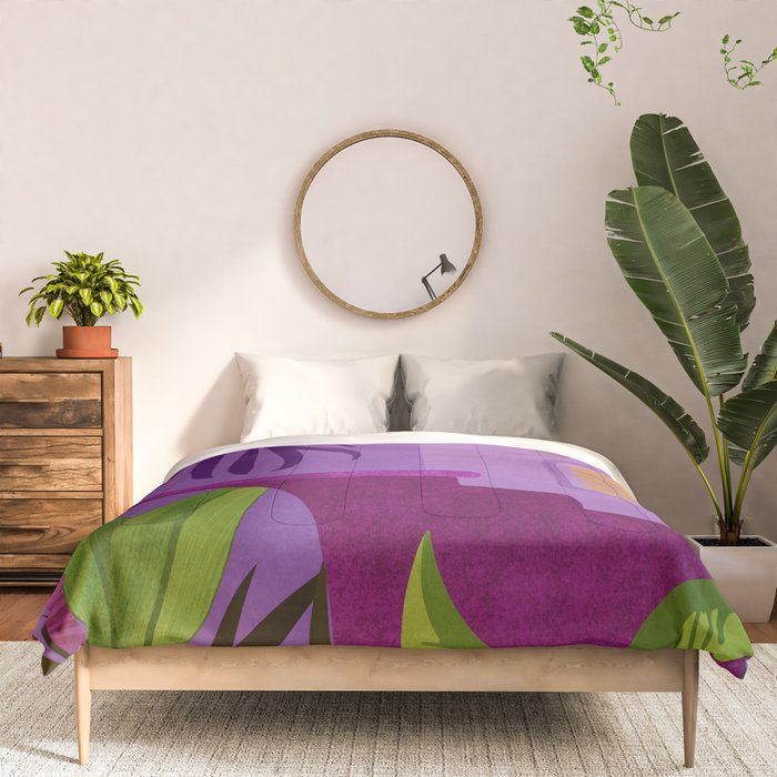 Purple Moonlight Villa  Comforter Gallery Image 3