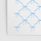 Bows & Ribbons Pattern VII Baby Blue Poster Gallery Image 3