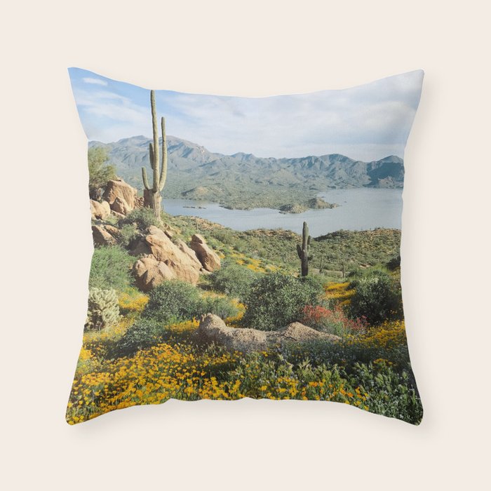 Arizona Blooms Throw Pillow Gallery Image 6