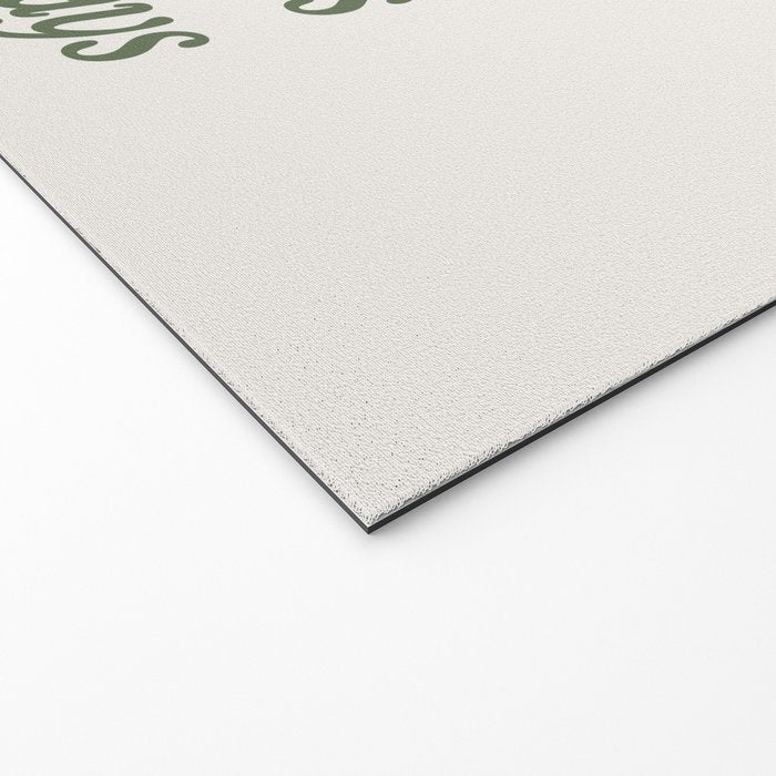 Happy Holidays Muted Green On Cream Welcome Mat Gallery Image 2