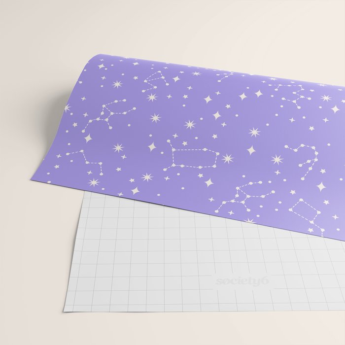 Purple Constellations Wrapping Paper Gallery Image 2