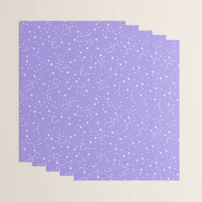 Purple Constellations Wrapping Paper Gallery Image 3
