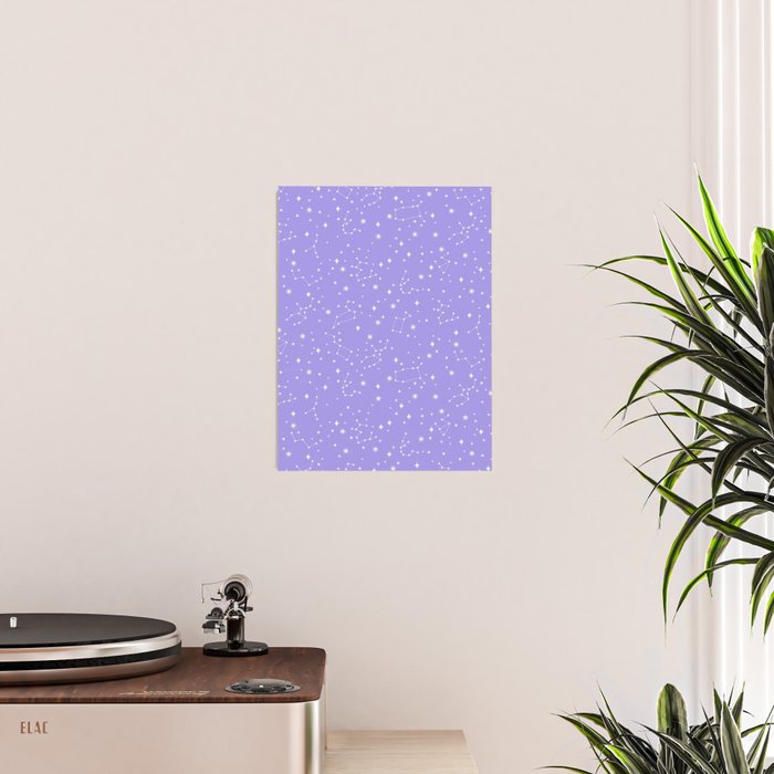 Purple Constellations Poster Gallery Image 2