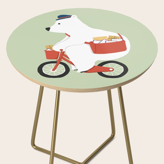 Polar bear postal express Side Table Gallery Image 2