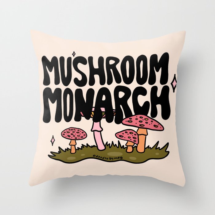 Mushroom Monarch Throw Pillow Gallery Image 6