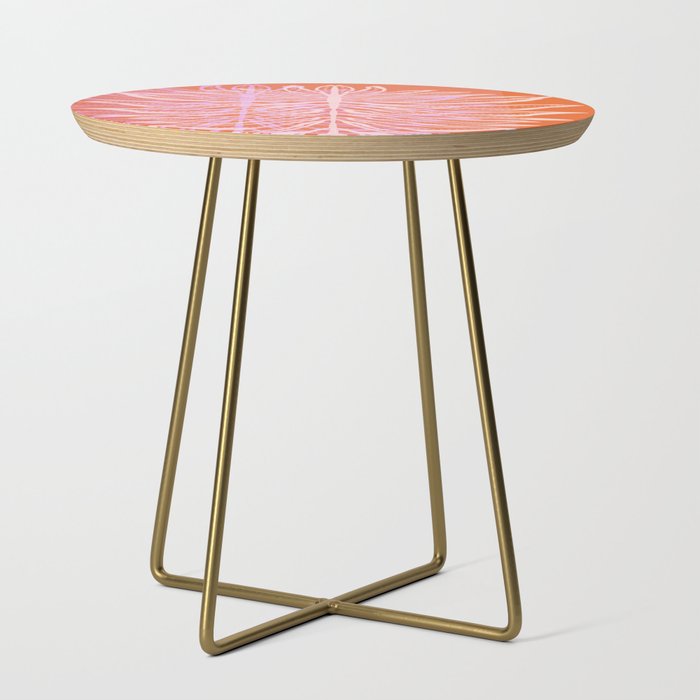 Modern Botanical Art Print - Coral Palm #1 Side Table Gallery Image 1