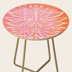 Modern Botanical Art Print - Coral Palm #1 Side Table Gallery Image 2