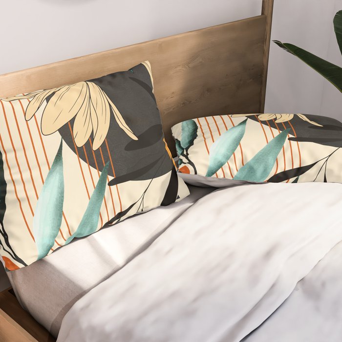 Petals Garden Geometry 1 Pillow Sham Gallery Image 2