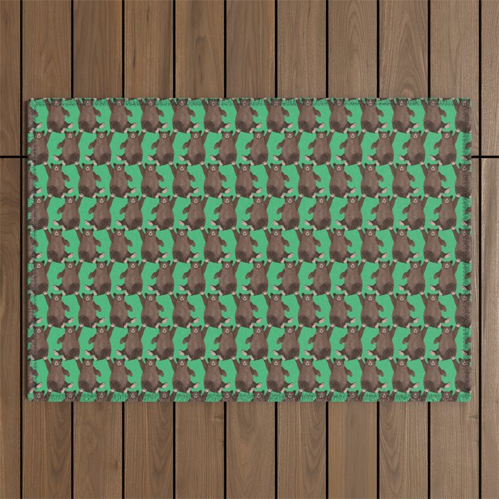 Hello Bear Outdoor Rug Gallery Image 1