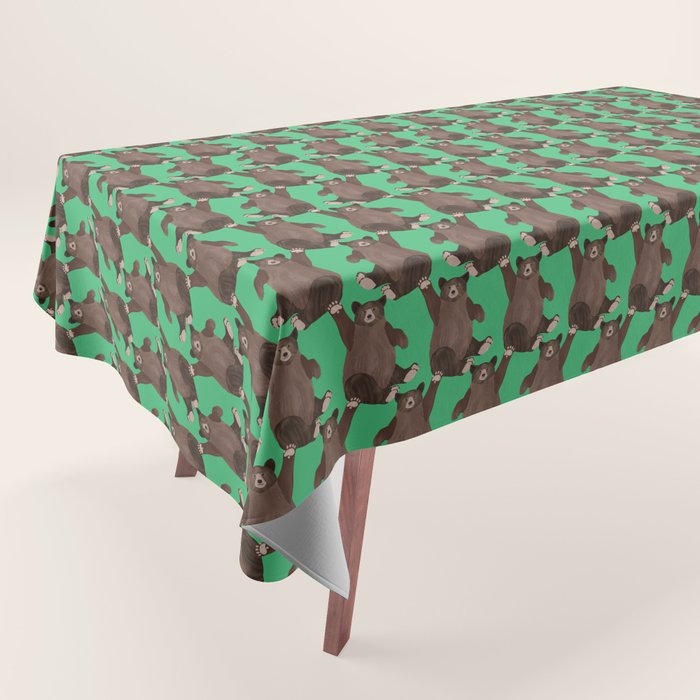 Hello Bear Tablecloth Gallery Image 1