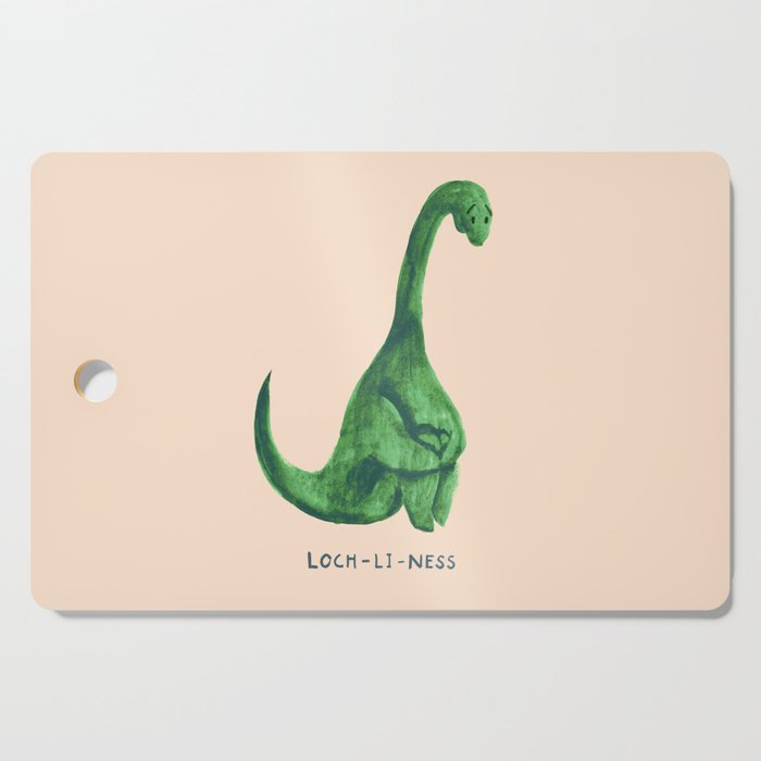 Lonely loch ness monster (loch-li-ness) Cutting Board Gallery Image 1