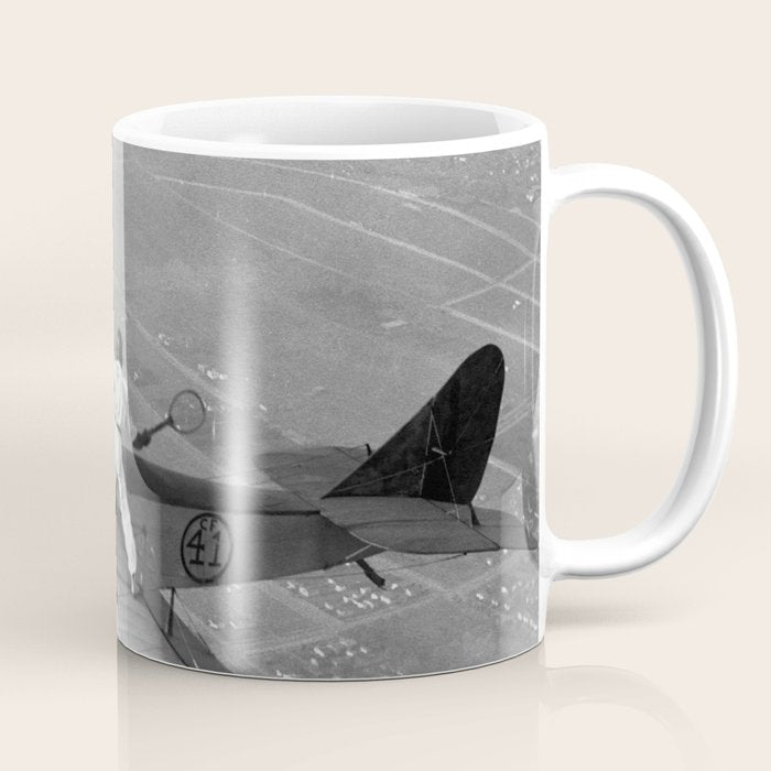 Tennis Players In Flight Gladys Roy And Ivan Unger Coffee Mug Gallery Image 1