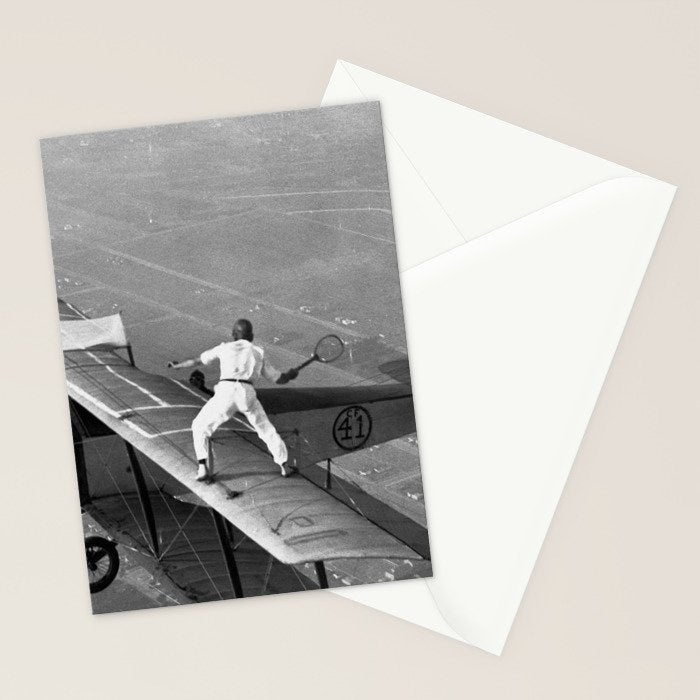 Tennis Players In Flight Gladys Roy And Ivan Unger Stationery Card Gallery Image 2