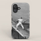 Tennis Players In Flight Gladys Roy And Ivan Unger iPhone Case Gallery Image 1