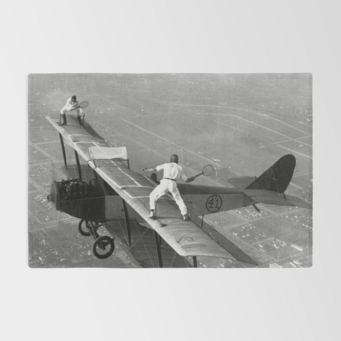 Tennis Players In Flight Gladys Roy And Ivan Unger Rug Gallery Image 2