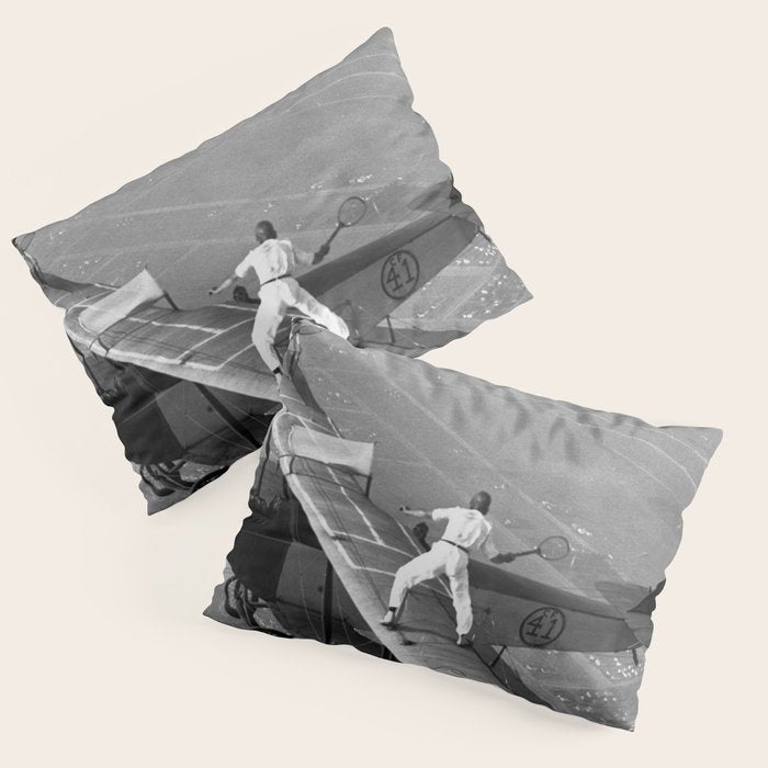 Tennis Players In Flight Gladys Roy And Ivan Unger Pillow Sham Gallery Image 3