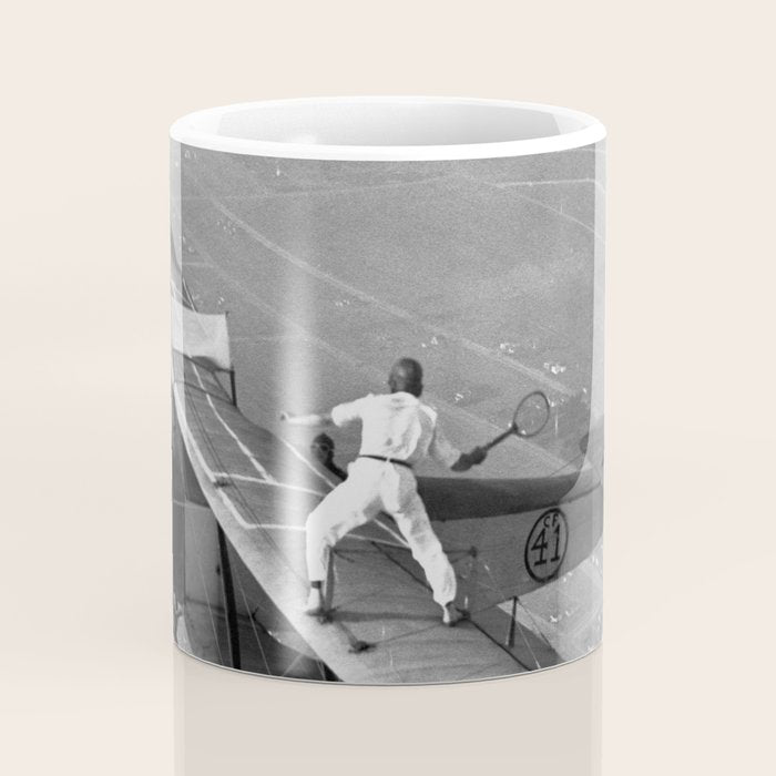 Tennis Players In Flight Gladys Roy And Ivan Unger Coffee Mug Gallery Image 4