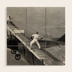 Tennis Players In Flight Gladys Roy And Ivan Unger Wood Wall Art Gallery Image 1