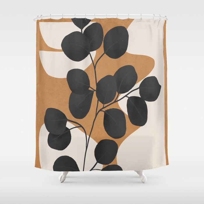 Minimalist Abstract Art Branch 5 Shower Curtain Gallery Image 1