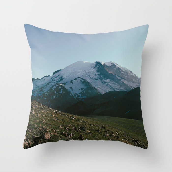 Mount Rainier VII Throw Pillow Gallery Image 1