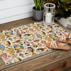 Whimsical Underwater World Multicolor Fish Pattern Outdoor Rug Gallery Image 2