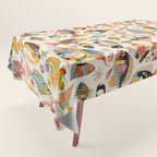 Whimsical Underwater World Multicolor Fish Pattern Tablecloth Gallery Image 1
