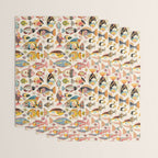 Whimsical Underwater World Multicolor Fish Pattern Wrapping Paper Gallery Image 3