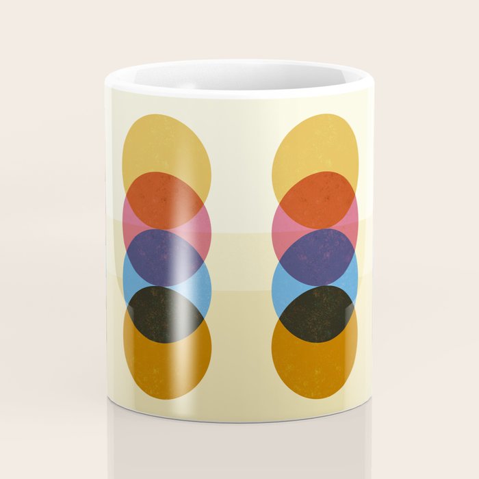 Abstraction_SUNRISE_SUNSET_CIRCLE_RISING_COLORFUL_POP_ART_0425A Coffee Mug Gallery Image 4