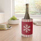 Snowflake Red Striped Wine Chiller Gallery Image 4