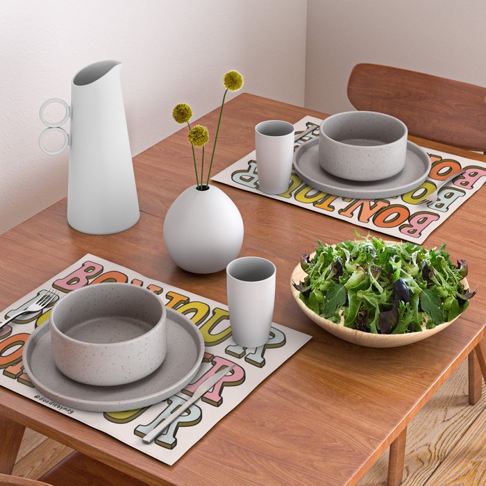 Bonjour Bonjour Bonjour Placemat Gallery Image 2