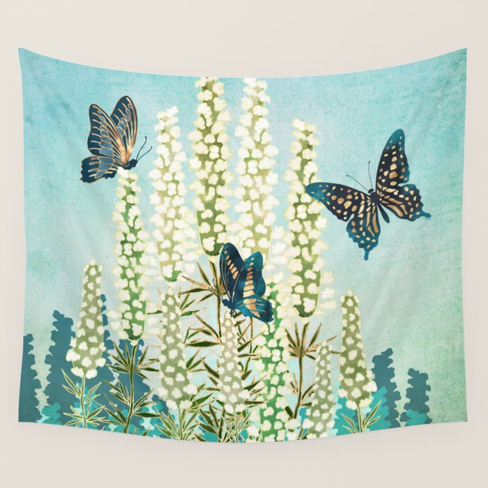 Butterfly Garden Wall Tapestry Gallery Image 4