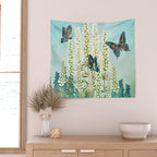 Butterfly Garden Wall Tapestry Gallery Image 2