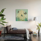 Butterfly Garden Wood Wall Art Gallery Image 2
