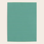 Ultra Fine Stripes Green and Light Blue Thin Stripe Pattern Poster Gallery Image 4