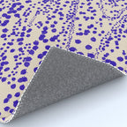 Strata - Organic Ink Blot Abstract in Cobalt Blue and Beige Rug Gallery Image 4