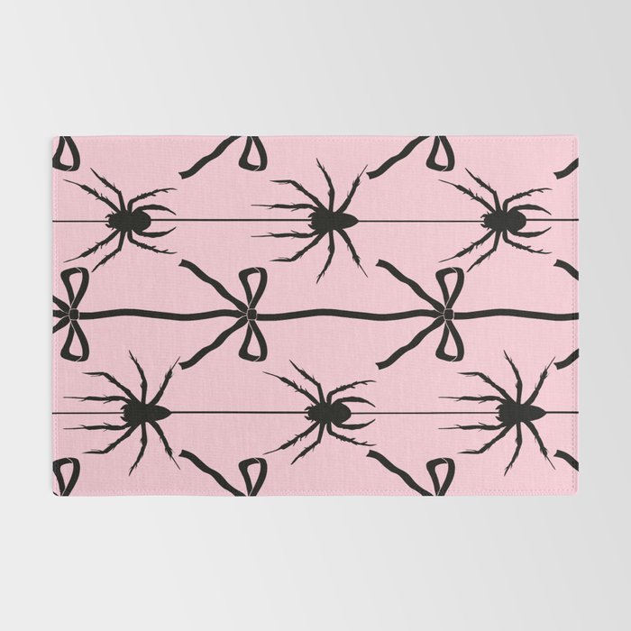 Spider and Bows on Pink Rug Gallery Image 2