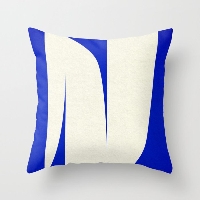 simple abstract shape-blue01 Throw Pillow Gallery Image 6