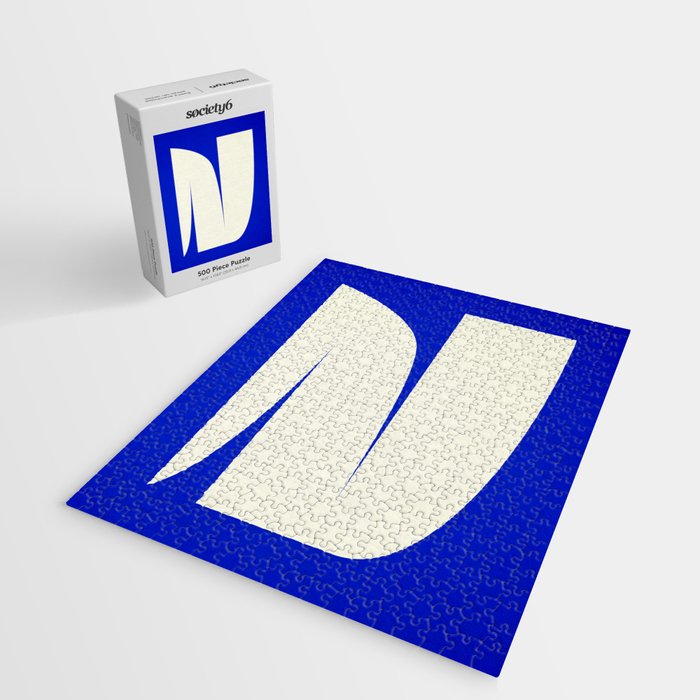 simple abstract shape-blue01 Jigsaw Puzzle Gallery Image 2