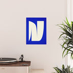 simple abstract shape-blue01 Poster Gallery Image 2