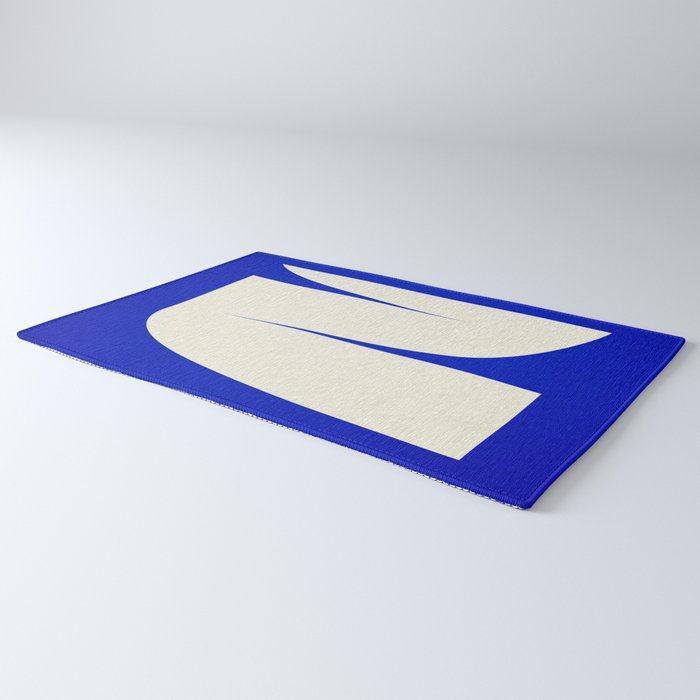 simple abstract shape-blue01 Rug Gallery Image 3