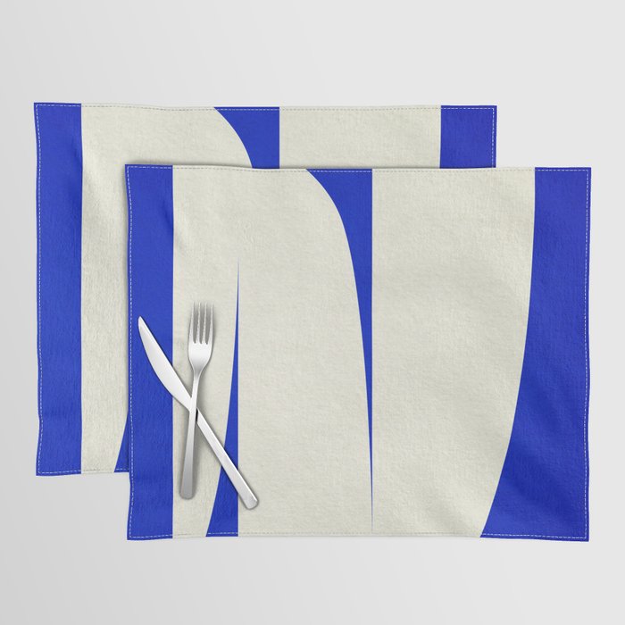 simple abstract shape-blue01 Placemat Gallery Image 1